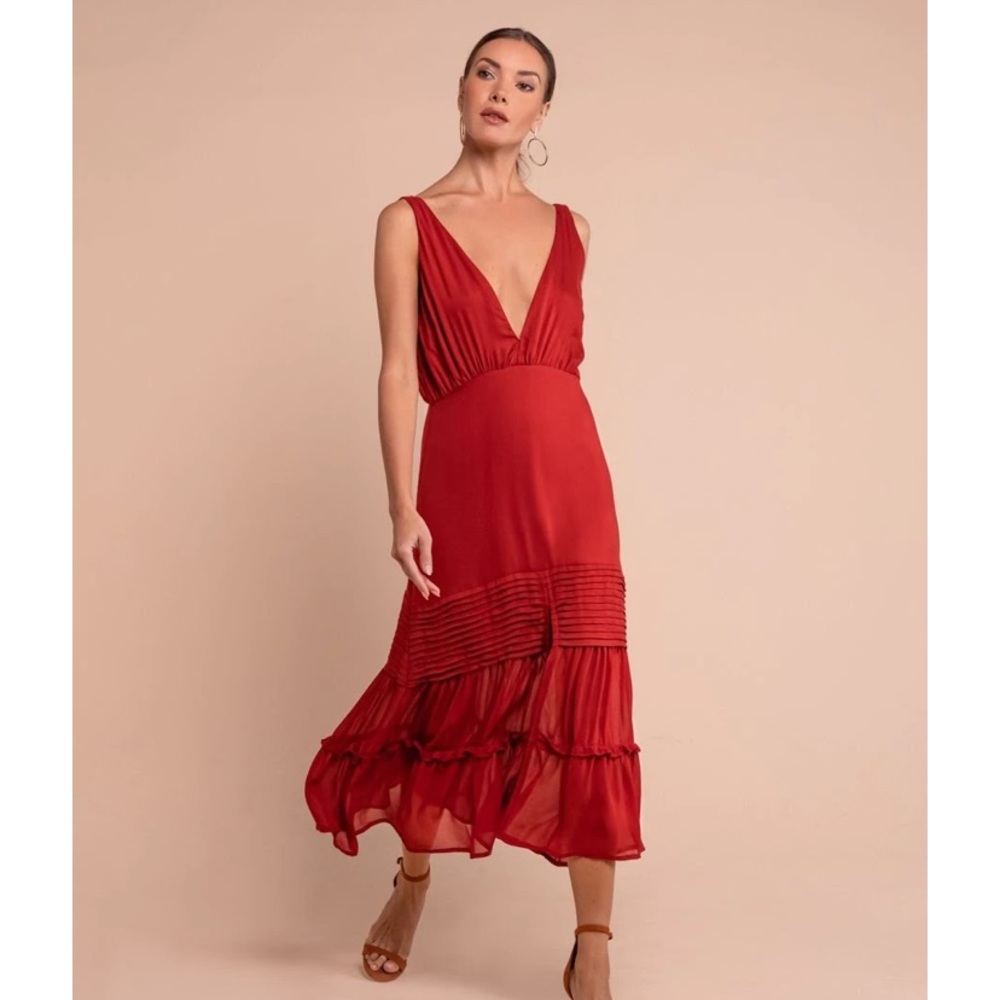 Aura The Label Burgundy Dress